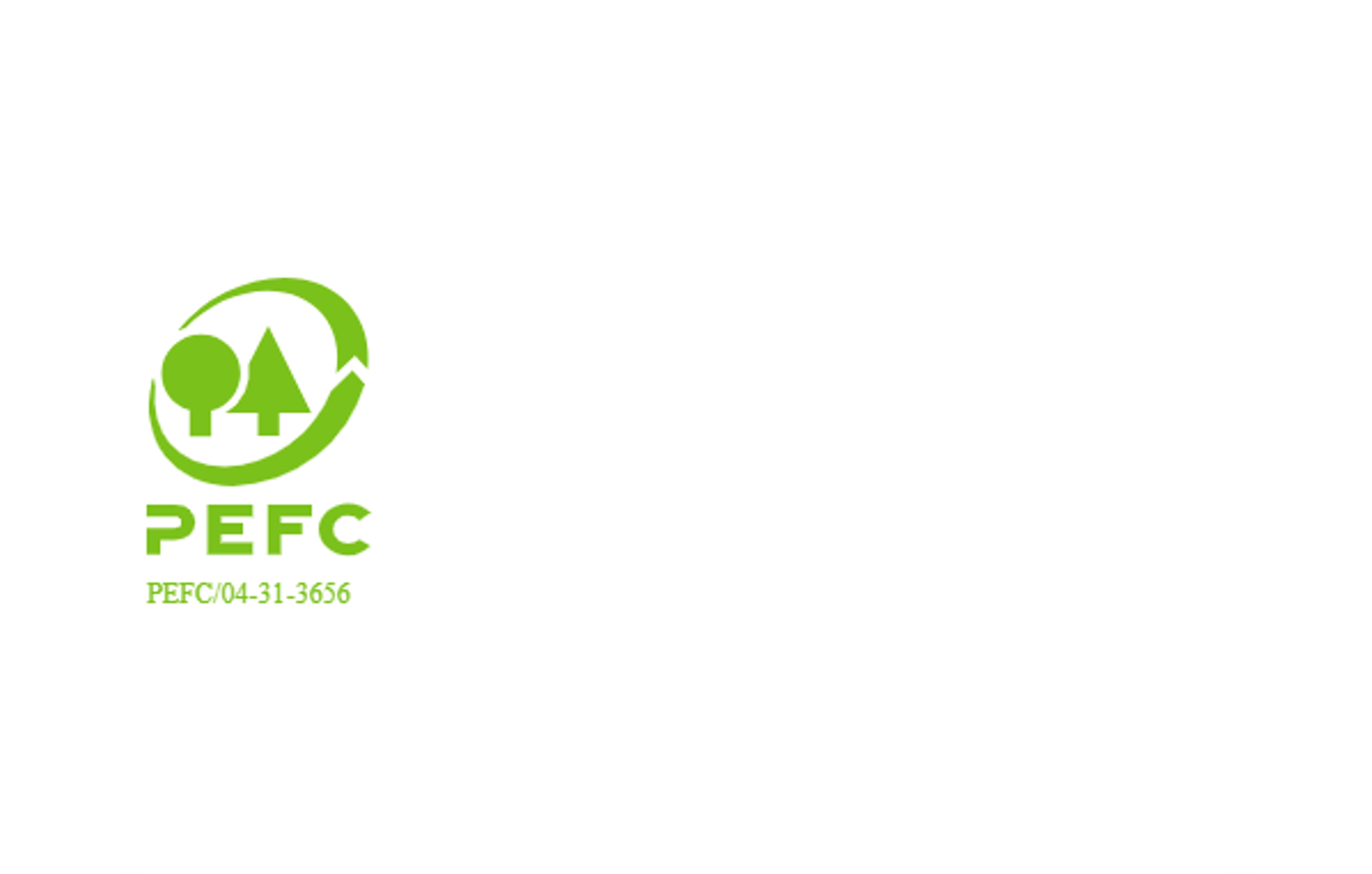 PEFC mit Hintergrund